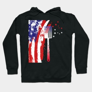 American map and Flag, 4th of July, happy independence day God Bless America Hoodie